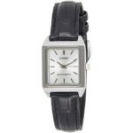 Casio-Womens-Watch-Analog-Silver-Dial-Black-Leather-Strap-LTP-V007L-7E1UD