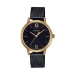 Casio-Womens-Watch-Fashion-Collection-Analog-Black-Dial-Black-Stainless-Steel-Band-LTP-E157MGB-1BD