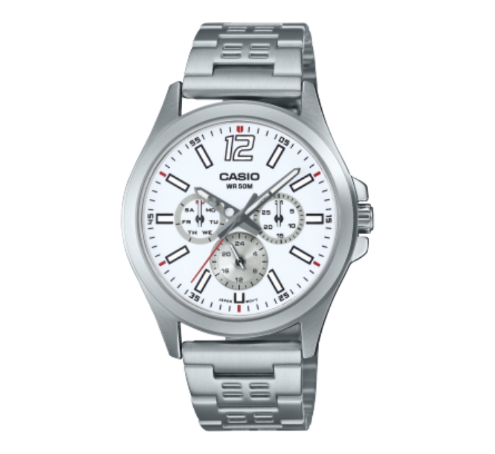 CasioMens-Watch-AnalogWhite-Dial-Silver-Stainless-Steel-Band-MTP-E350D-7BVDF