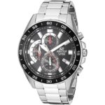 Edifice-Analog-Black-Dial-Silver-Stainless-Steel-Band-Mens-Watch-EFV-550D-1AVUDF