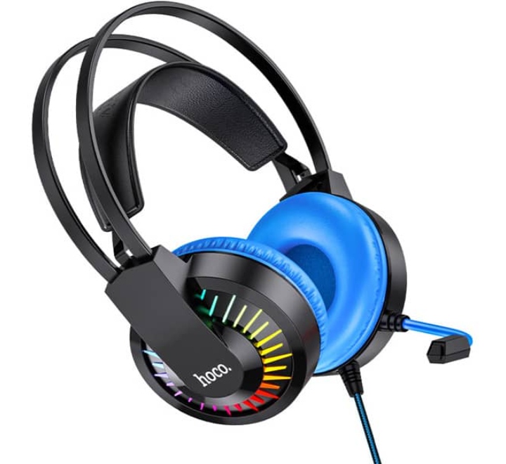 Hoco-W105-Wired-Over-Ear-Gaming-Headphones-Blue