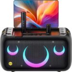 Ikarao-Karaoke-Machine-for-Adults-with-Lyrics-Display-Built-in-133-Screen-All-in-One-Karaoke-Machine-with-2-Wireless-Microphone-IK-BREAKX1