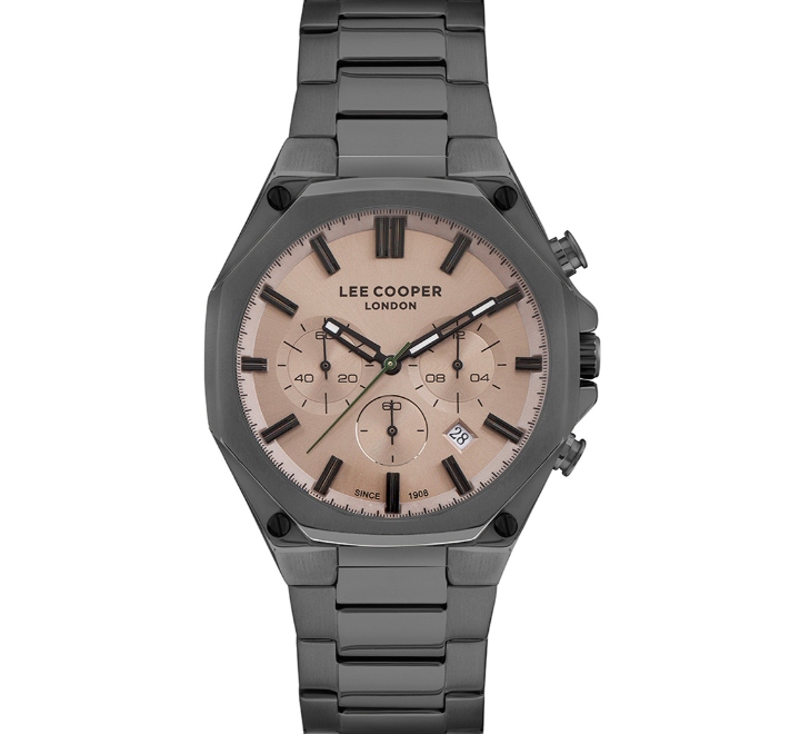 Lee-Cooper-Mens-Analog-Brown-Dial-Grey-Stainless-Steel-Watch-LC07319060