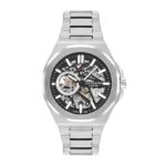 Lee-Cooper-Mens-Watch-Analog-Black-Dial-with-Silver-Stainless-Steel-Band-LC07977350