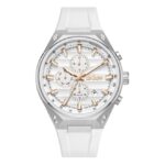 Lee-Cooper-Mens-Watch-Analog-Silver-Dial-with-Silver-Silicone-Strap-LC08063333