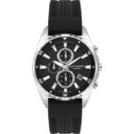 Lee-Cooper-Multi-Function-Mens-Watch-Black-Dial-Black-Rubber-Strap-LC07527351