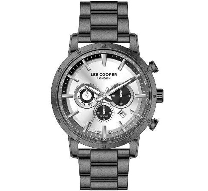 Lee-Cooper-Unisex-Analog-Watch-White-Dial-Black-Stainless-Steel-Strap-LC07357030