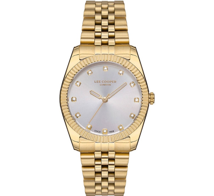 Lee-Cooper-Womens-Analog-Watch-Silver-Dial-Stainless-Steel-Gold-Strap-LC07115130