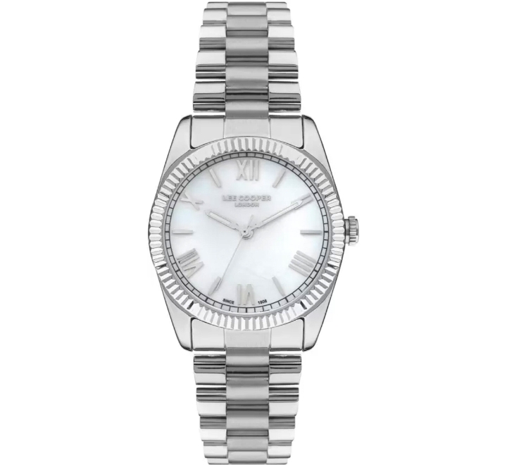 Lee-Cooper-Womens-Analog-Watch-White-Dial-Silver-Stainless-Steel-Strap-LC07331320