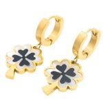Lee-Cooper-Womens-Earings-GoldDark-Blue-LCE01769190