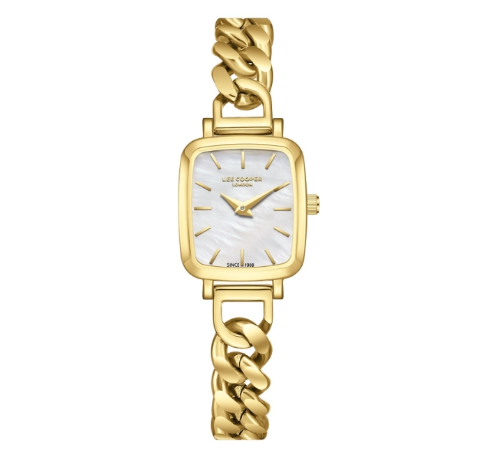 Lee-Cooper-Womens-Watch-Analog-Mother-of-Pearl-Dial-with-Gold-Stainless-Steel-Band-LC08130120