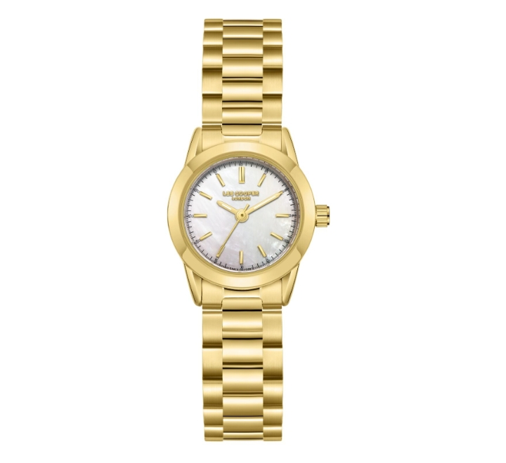 Lee-Cooper-Womens-Watch-Analog-Mother-of-Pearl-Dial-with-Gold-Stainless-Steel-Band-LC08162120