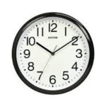 Rhythm-Wall-Clock-Analog-Clock-White-Dial-Black-Case-CMG579NR02