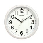 Rhythm-Wall-Clock-Analog-Clock-White-Dial-White-Case-CMG579NR03