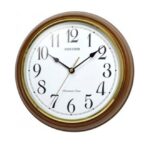 Rhythm-Wall-Clock-Analog-White-Dial-Wooden-Case-Dcor-Clock-CMG938NR06