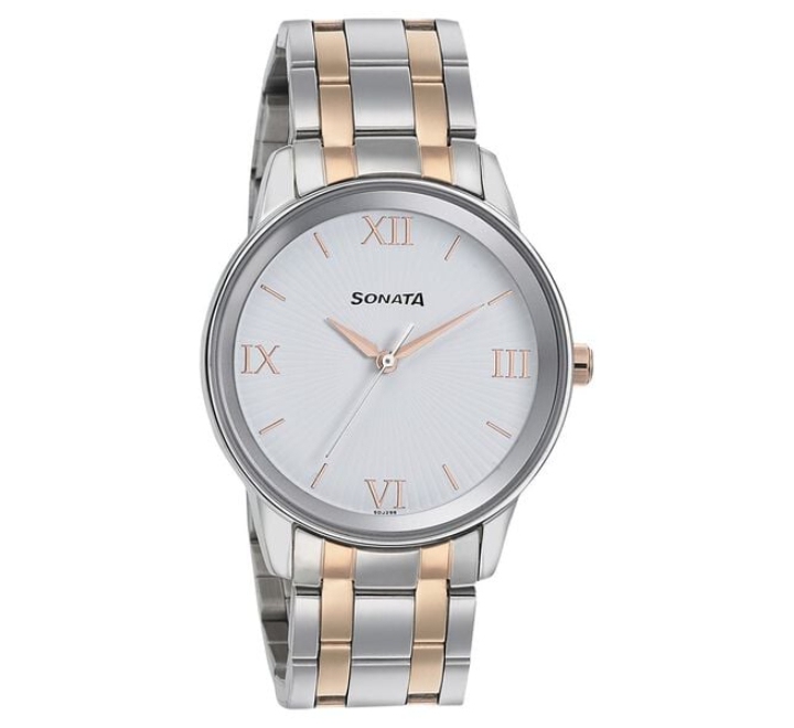 Sonata-Mens-Watch-Analog-White-Dial-With-Stainless-Steel-Band-7133KM01