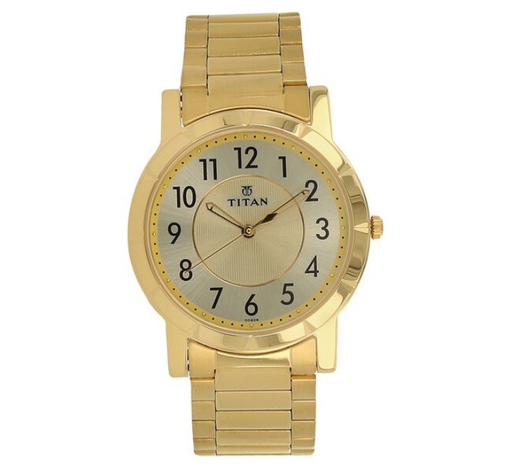 Titan-Mens-Watch-Analog-Champagne-Dial-Gold-Stainless-Steel-Band-1647YM02