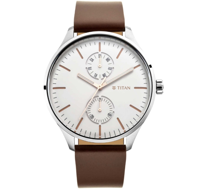 Titan-Mens-Watch-White-Dial-Brown-Leather-Strap-Watch-1833SL02