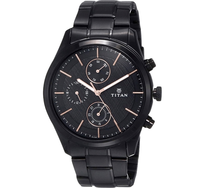 Titan-Mens-Workwear-Watch-with-Black-Dial-Black-Stainless-Steel-Strap-1805NM01