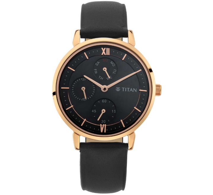 Titan-Womens-Watch-Black-Dial-Black-Leather-Strap-Watch-2652WL01