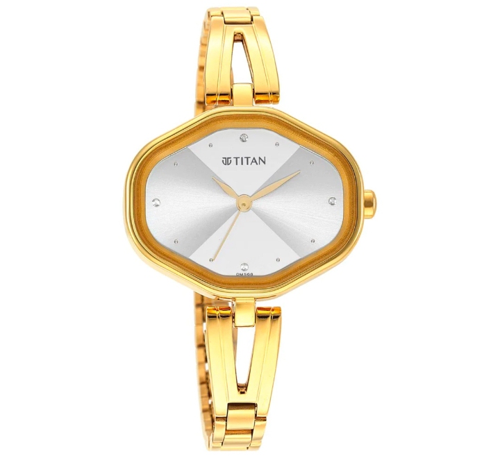 Titan-Womens-Watch-White-Dial-Gold-Stainless-Steel-Strap-Watch-2680YM01