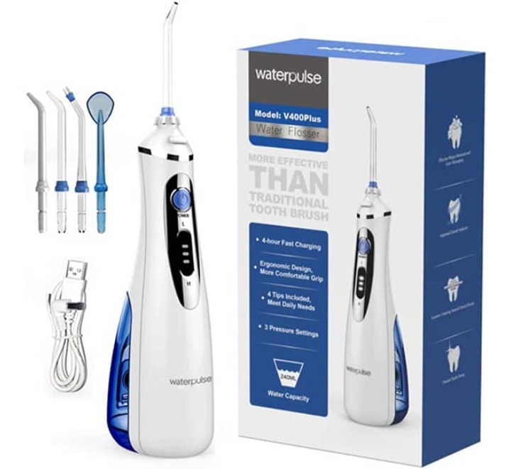 Waterpulse-V400-Cordless-Water-Flosser-Rechargeable-Portable-Oral-irrigator-for-Travel-Home