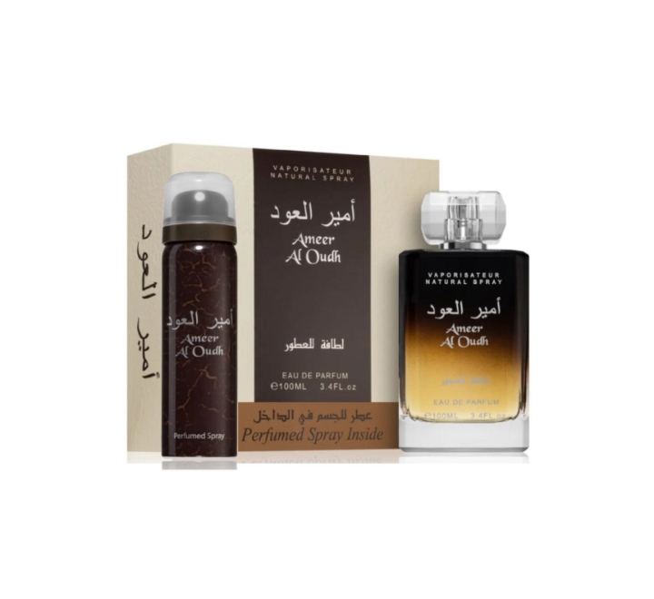 Lattafa-Ameer-Al-Oudh-for-Unisex-EDP-100-Ml-WBody-Spray
