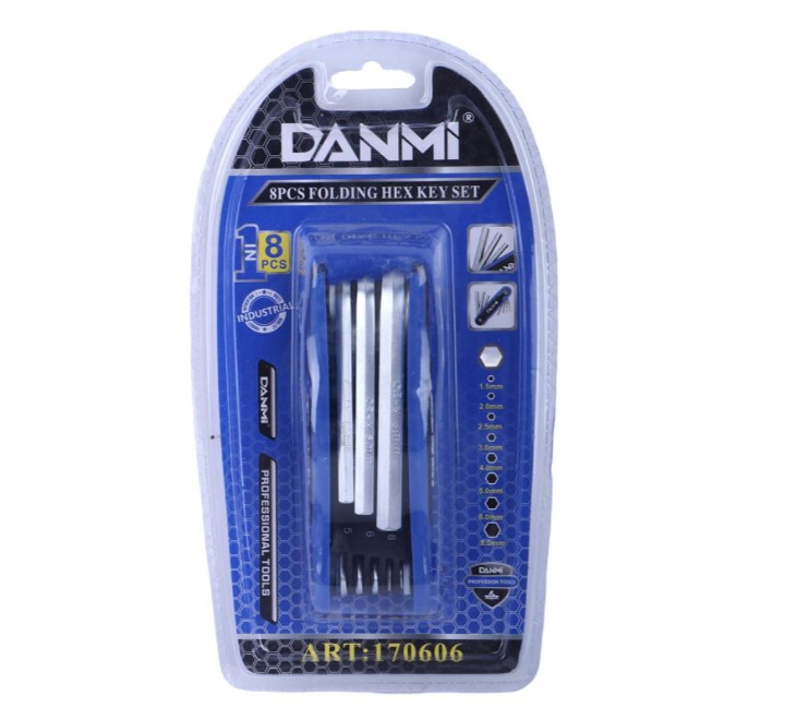 danmi-folding-hex-key-set-8-pieces